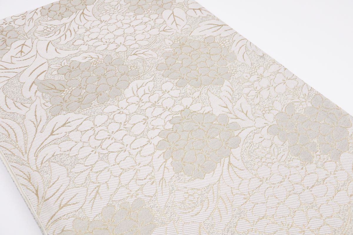 袋帯【正絹】振袖用RO2410-OF26 白金 - 画像 (3)