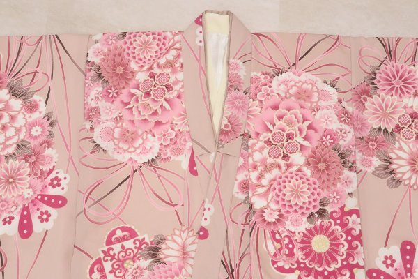 【特別現品】7才四つ身「RTG2412-7a」ﾍﾞｰｼﾞｭﾋﾟﾝｸ - 画像 (5)