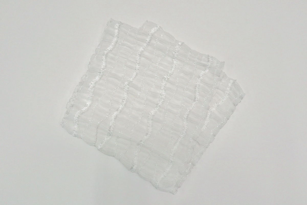 【SALE】化繊モールフリル透け感 帯揚 アムールパフ -残りブラックのみ- - 画像 (12)