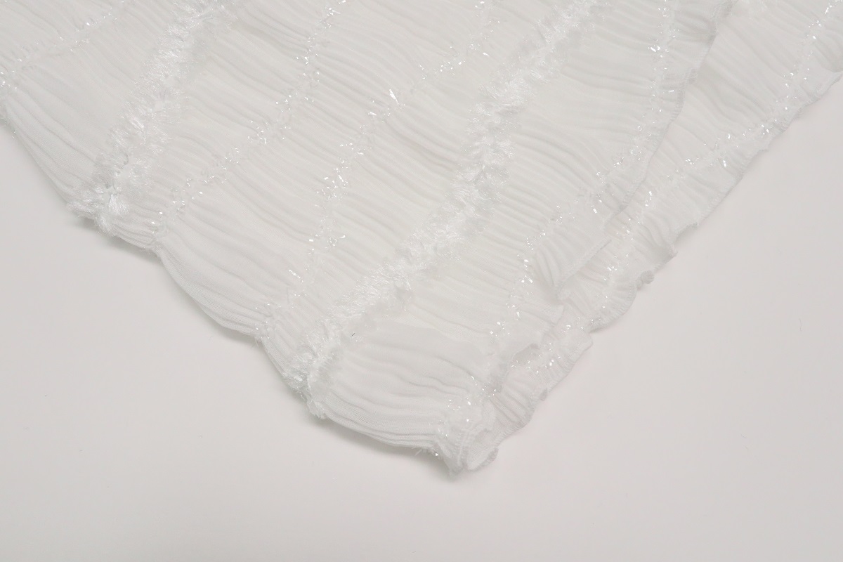 【SALE】化繊モールフリル透け感 帯揚 アムールパフ -残りブラックのみ- - 画像 (13)