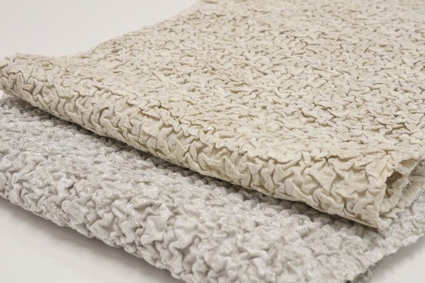 帯揚 ポリ絞り ラメ薔薇 -2色展開- - 画像 (2)