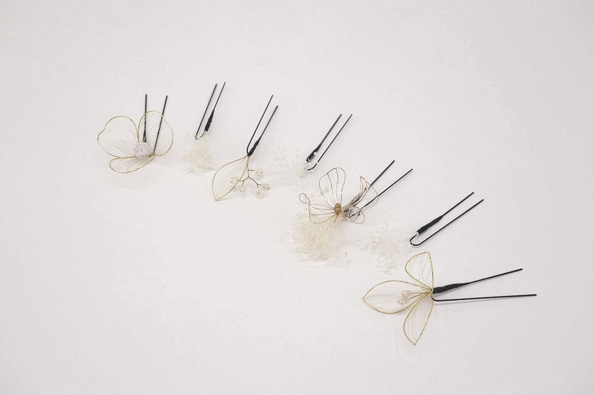 髪飾り大人用 400-968ゴールド セパレートタイプ - 画像 (8)