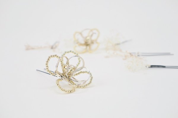 髪飾り大人用　400-619ゴールド　セパレートタイプ - 画像 (6)