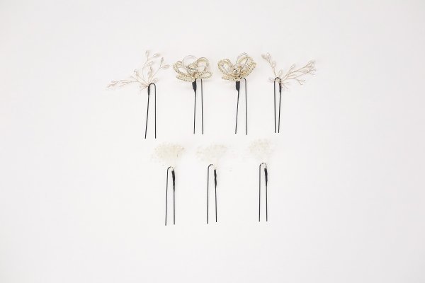 髪飾り大人用　400-619ゴールド　セパレートタイプ - 画像 (4)