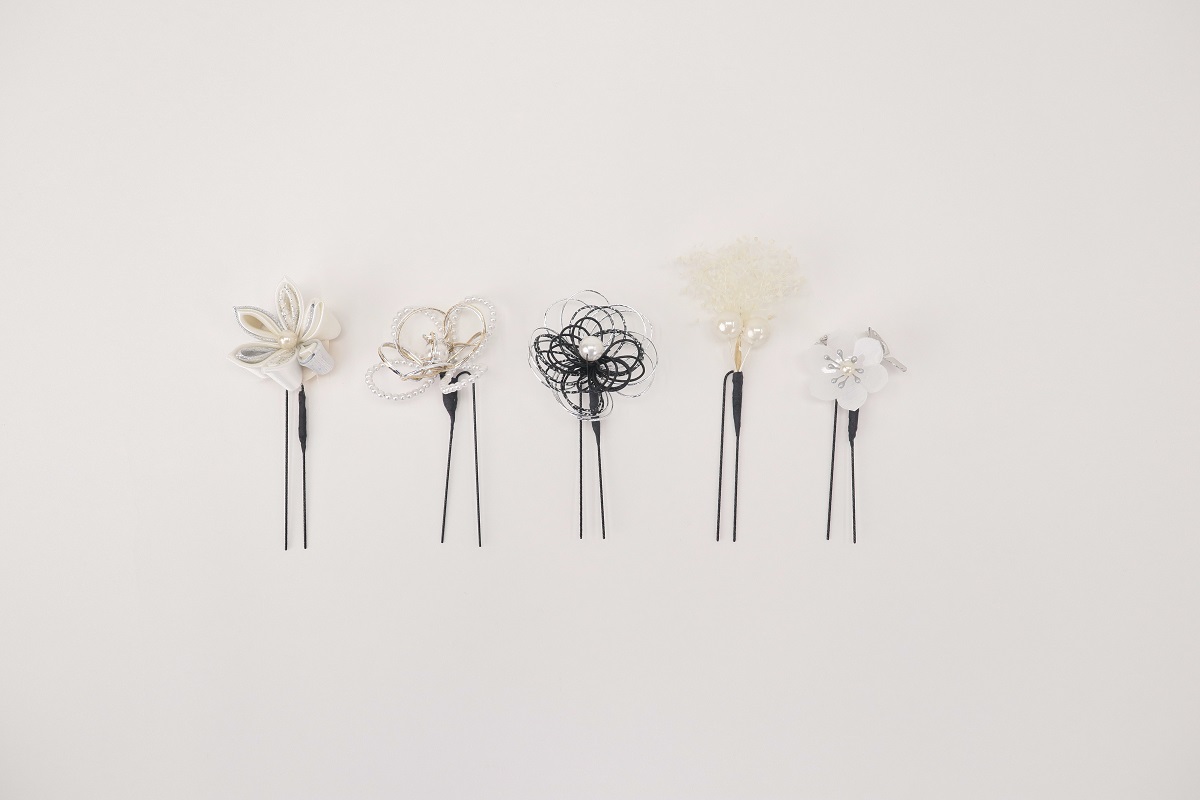 髪飾り大人用 400-943シルバー セパレートタイプ - 画像 (4)