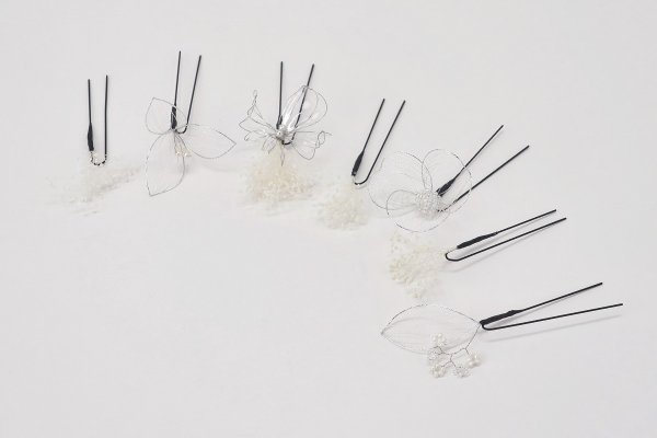 髪飾り大人用 400-968シルバー セパレートタイプ - 画像 (3)