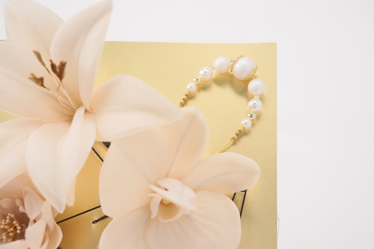 髪飾り大人用 400-976 ユリにパール-3色展開- - 画像 (17)