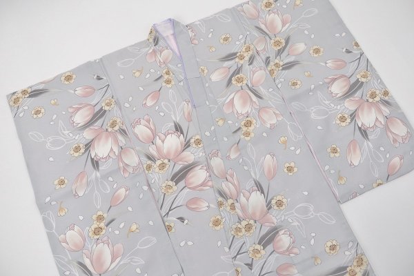 7才四つ身「RMB2504-7d」 グレー - 画像 (3)