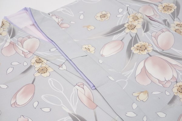 7才四つ身「RMB2504-7d」 グレー - 画像 (4)