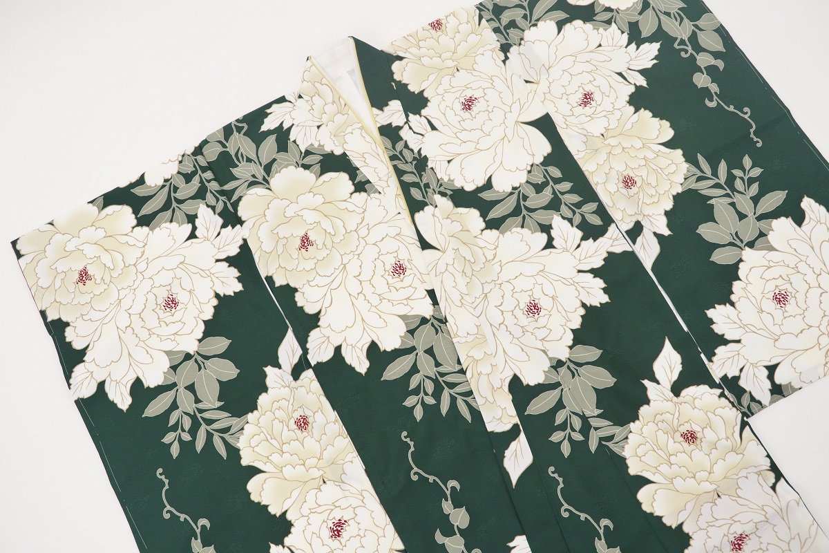 7才四つ身「RMB2504-7b」 モスグリーン - 画像 (2)