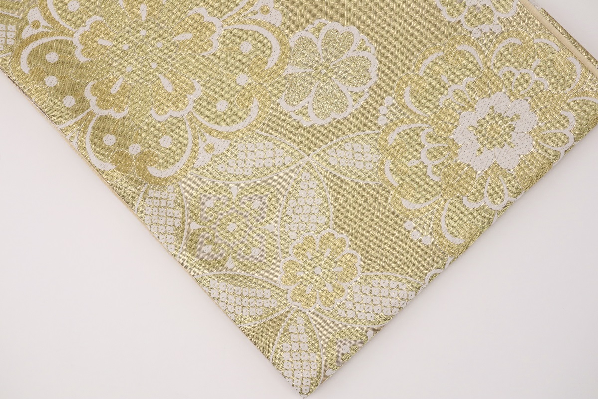 【アウトレット】袋帯【正絹】振袖用 RO0525-Od01ゴールド - 画像 (2)