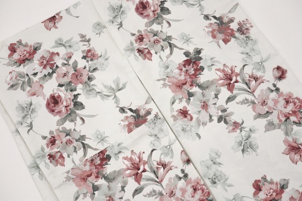 二尺袖ボヌール25年model RMO-05b 【薄グレー地に赤】 - 画像 (3)