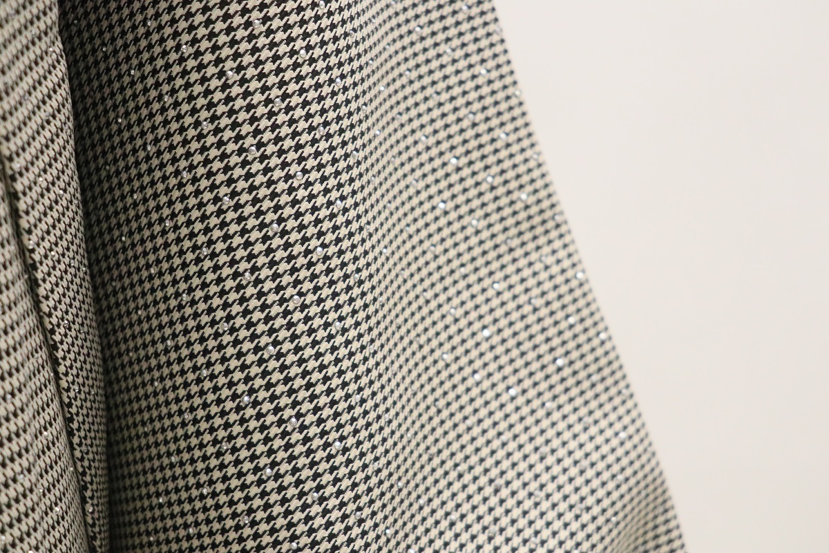 二尺袖/卒業袴　ラインストン×千鳥　グレー　セットアップ - 画像 (15)