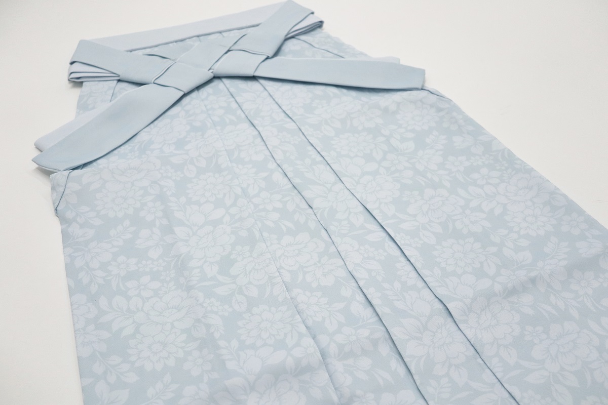 卒業袴 花柄 RMO2507-H ブルー - 画像 (2)