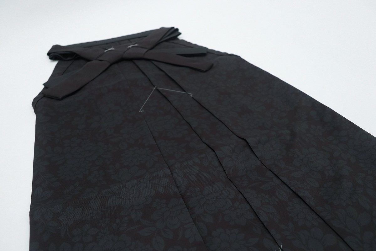 卒業袴 花柄 RMO2507-J ブラック - 画像 (3)