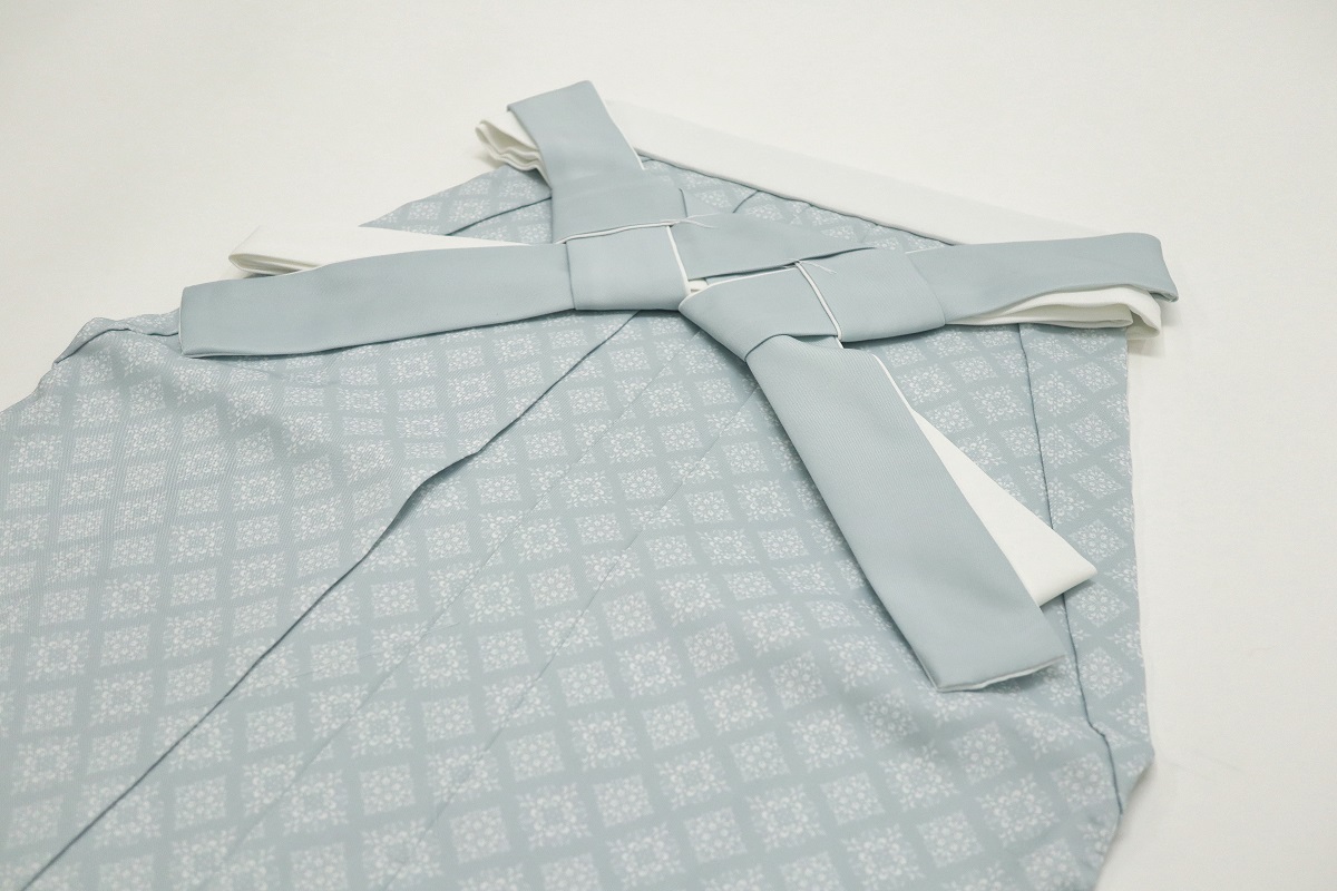 卒業袴 菱ダマスク RMO2507-L ブルー - 画像 (4)