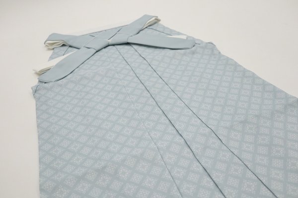 卒業袴 菱ダマスク RMO2507-L ブルー - 画像 (3)
