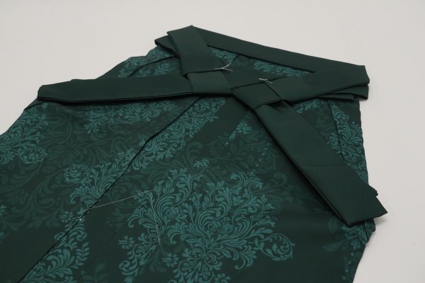 卒業袴 ダマスクシルエット RMO2507-E グリーン - 画像 (3)