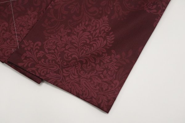 卒業袴 ダマスクシルエット RMO2507-C ワイン - 画像 (5)
