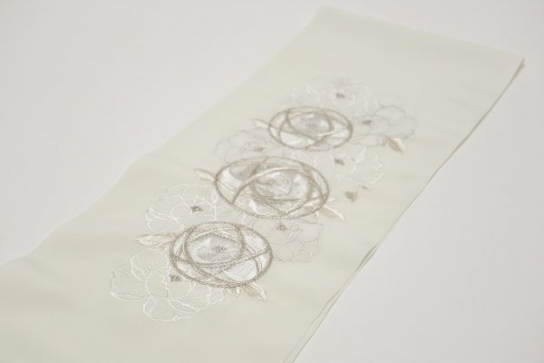 シルエリーししゅう半衿2508まり×ラインフラワー　-2色展開- - 画像 (5)