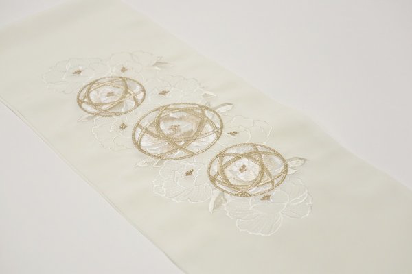 シルエリーししゅう半衿2508まり×ラインフラワー　-2色展開- - 画像 (8)