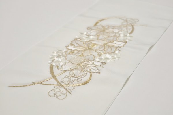 シルエリーししゅう半衿2508百合×ブーケ -2色展開- - 画像 (3)