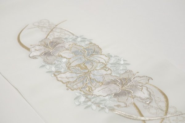 シルエリーししゅう半衿2508百合×ブーケ -2色展開- - 画像 (8)