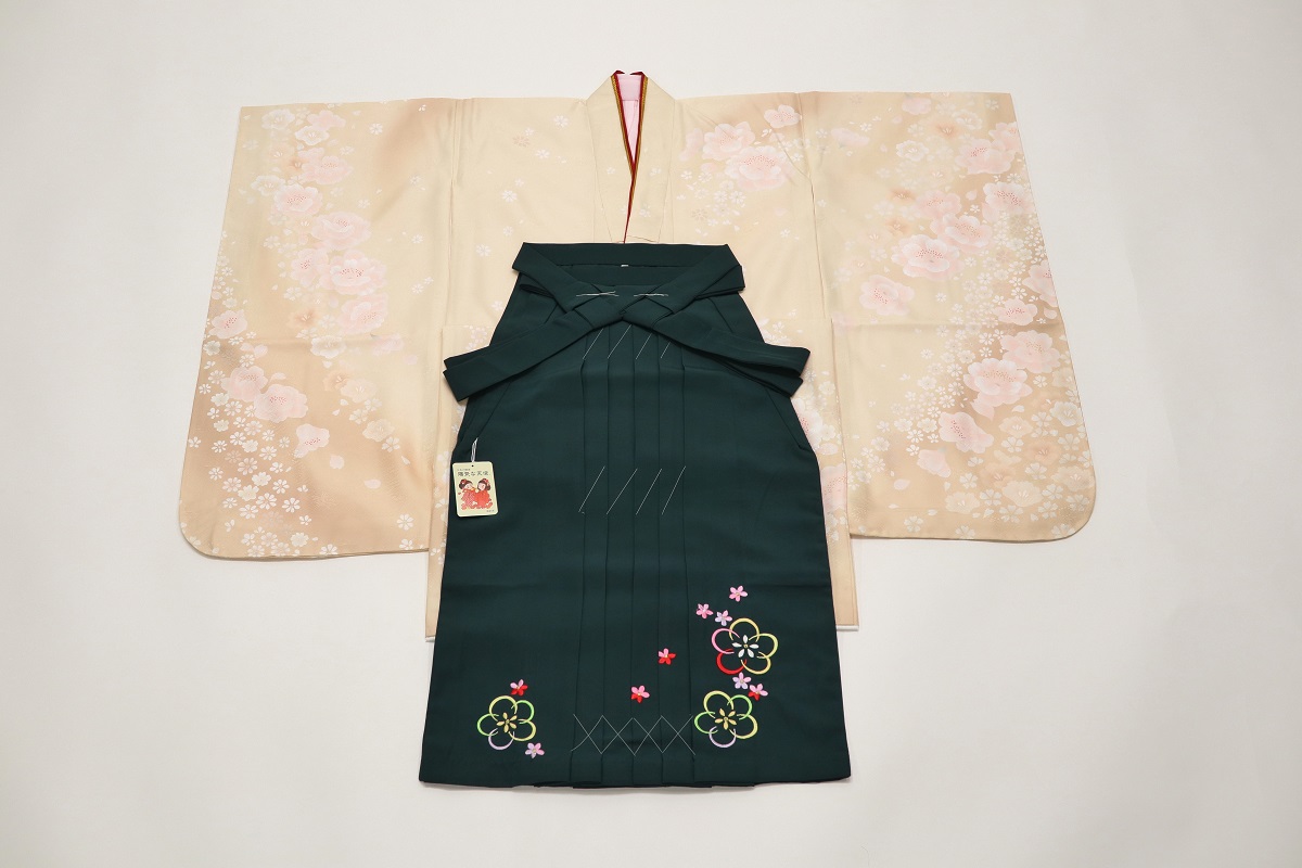 7才四つ身女児袴セット「RF2508-7b」