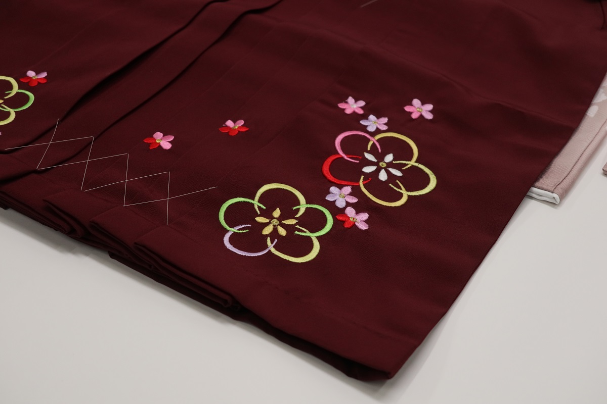 7才四つ身女児袴セット「RF2508-7a」 - 画像 (8)