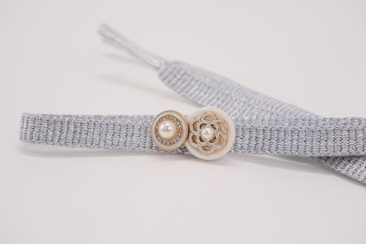 ラメ糸 平帯締め 【ラベンダー、ブルー、シルバーグレー】FD-006 - 画像 (28)