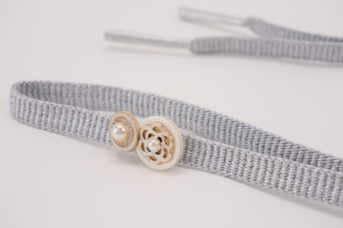 ラメ糸 平帯締め 【ラベンダー、ブルー、シルバーグレー】FD-006 - 画像 (27)