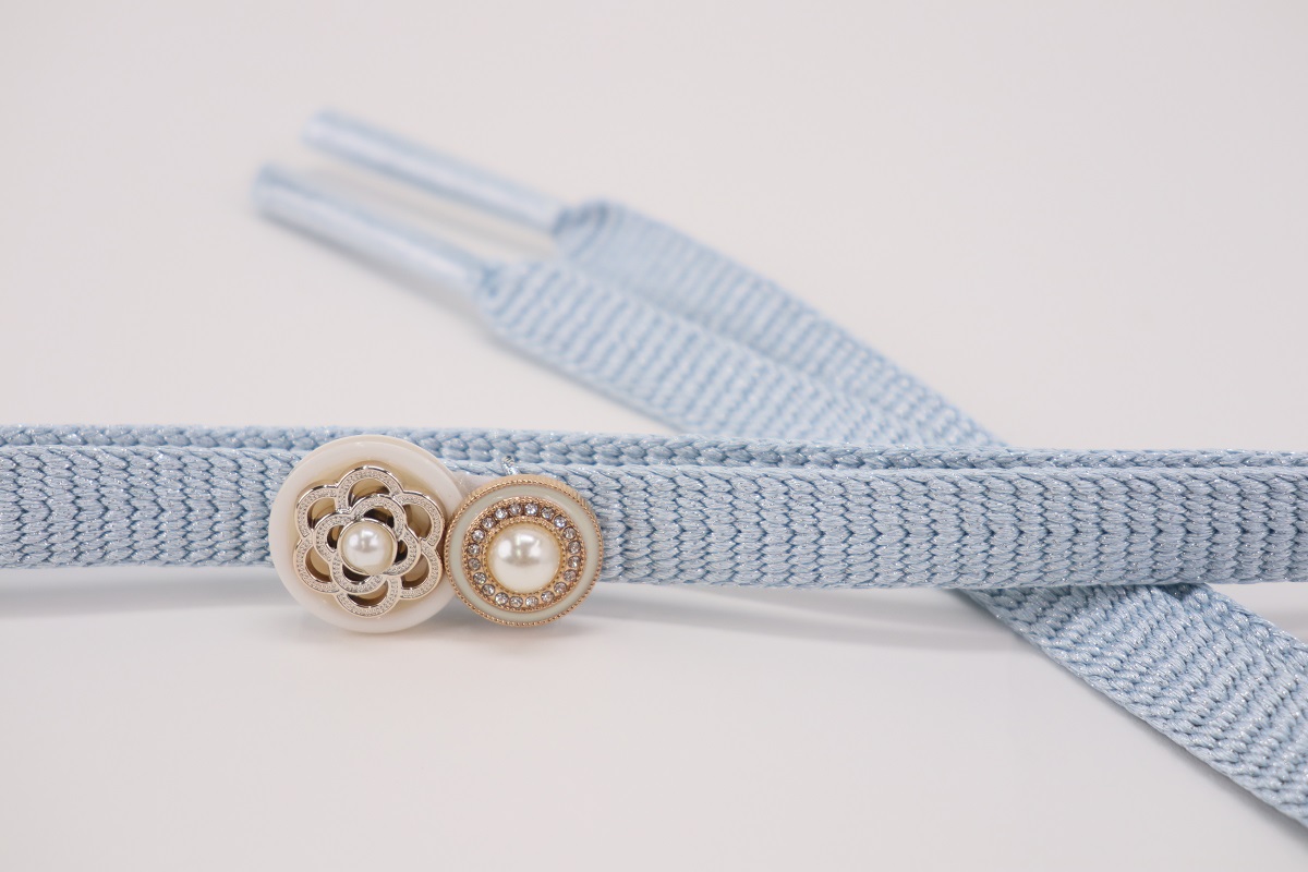 ラメ糸 平帯締め 【ラベンダー、ブルー、シルバーグレー】FD-006 - 画像 (18)