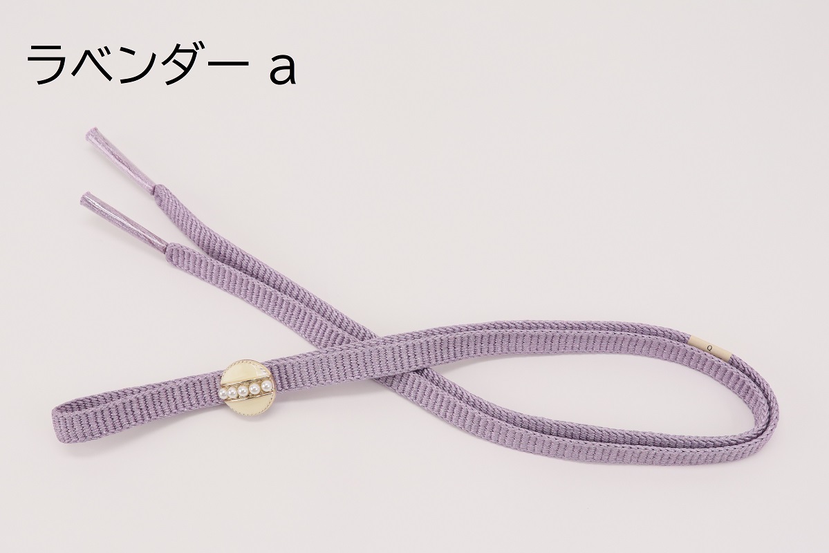 ラメ糸 平帯締め 【ラベンダー、ブルー、シルバーグレー】FD-006 - 画像 (4)