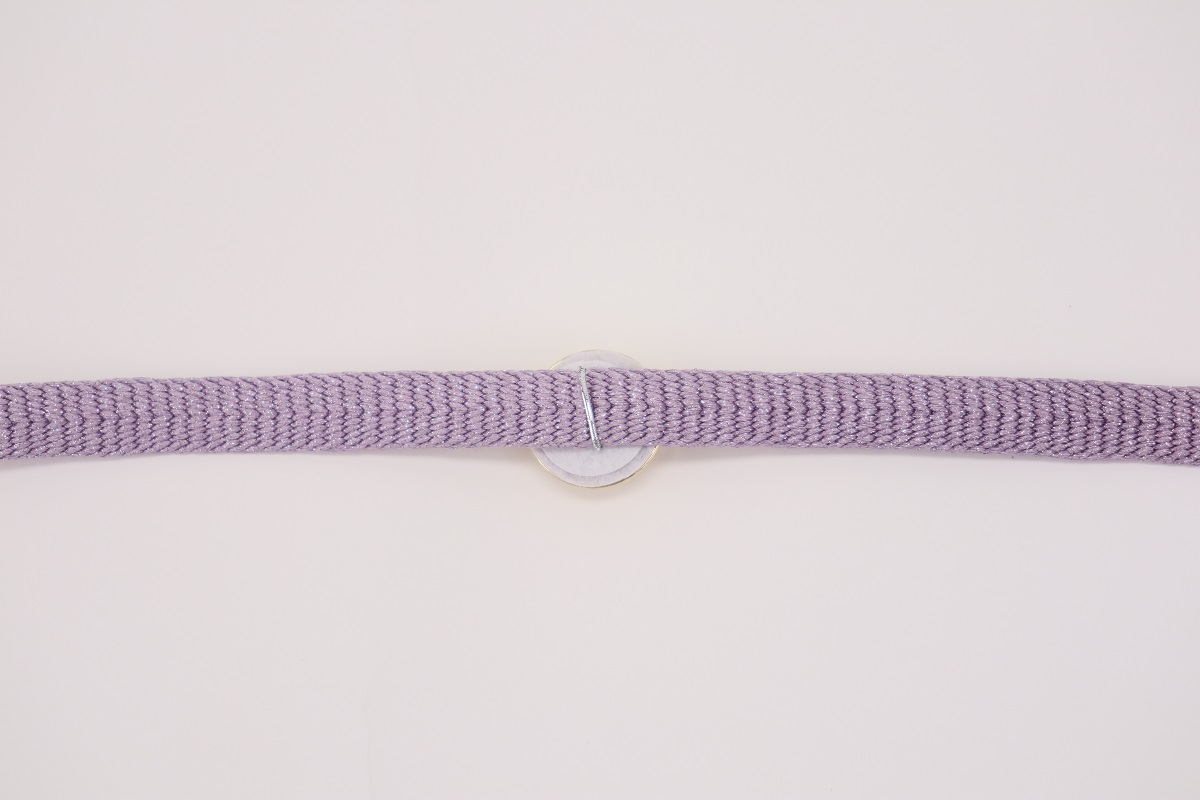 ラメ糸 平帯締め 【ラベンダー、ブルー、シルバーグレー】FD-006 - 画像 (6)