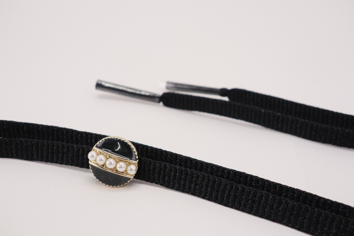 ラメ糸 平帯締め 【ブラック】FD-005 - 画像 (10)