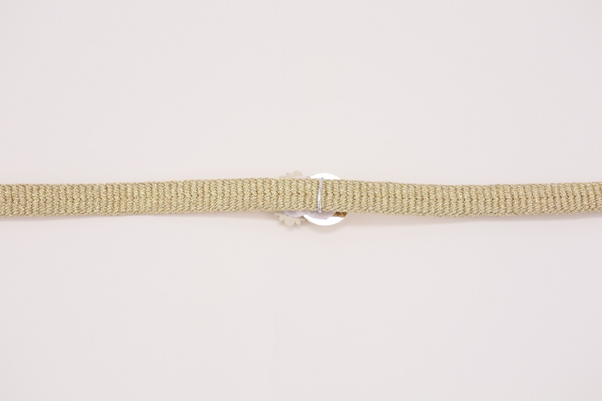 ラメ糸 平帯締め 【ゴールド】FD-002 - 画像 (9)