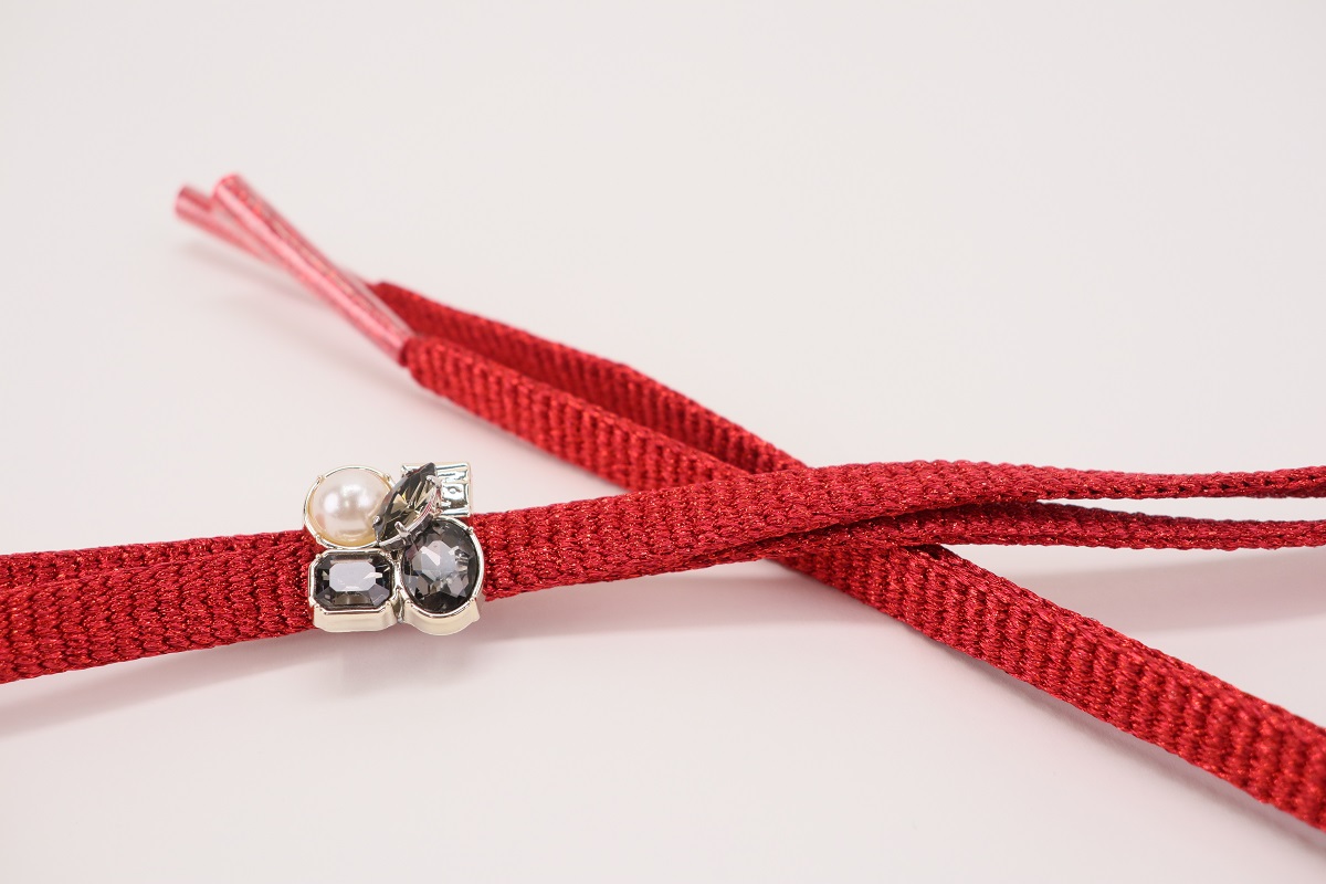 ラメ糸 平帯締め 【レッド】FD-008 - 画像 (12)