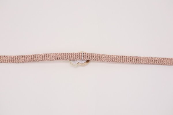 ラメ糸 平帯締め 【サーモンピンク、シャンパンベージュ、ピンク】FD-007 - 画像 (6)
