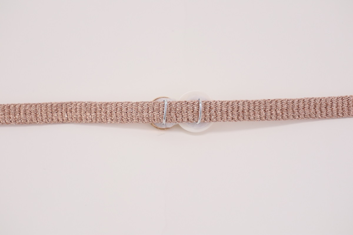 ラメ糸 平帯締め 【サーモンピンク、シャンパンベージュ、ピンク】FD-007 - 画像 (11)