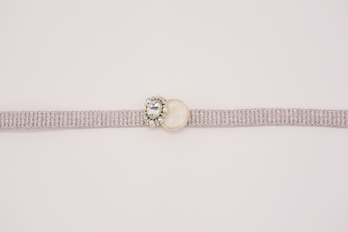 ラメ糸 平帯締め 【サーモンピンク、シャンパンベージュ、ピンク】FD-007 - 画像 (15)