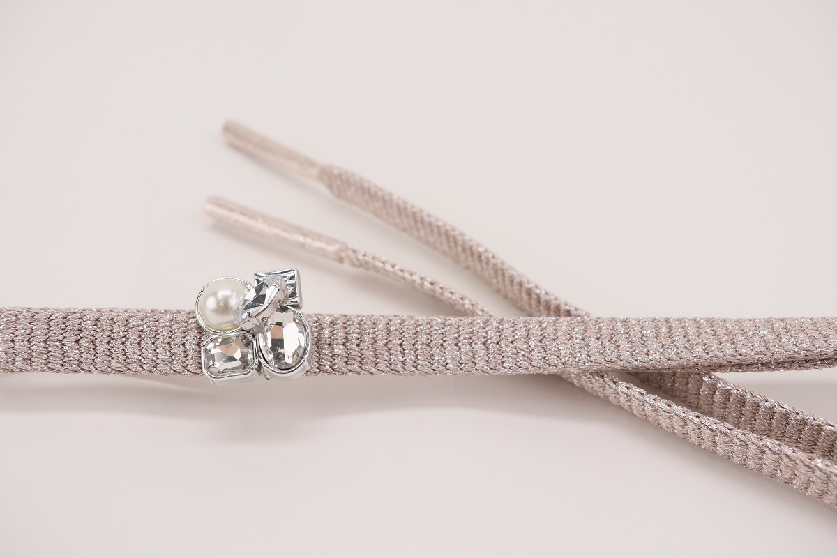 ラメ糸 平帯締め 【サーモンピンク、シャンパンベージュ、ピンク】FD-007 - 画像 (22)