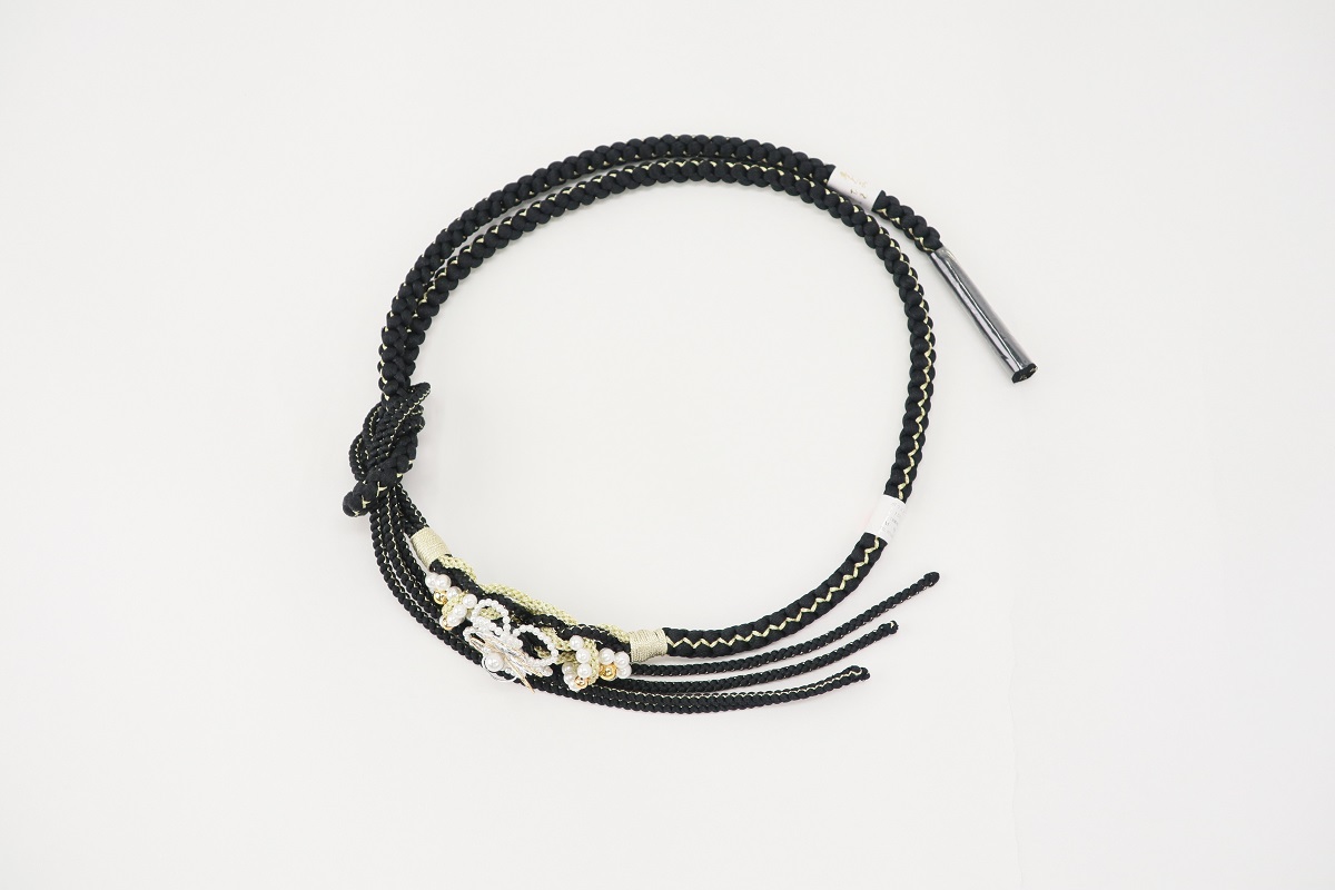 帯締め ポリ合繊 RTO-0825黒 - 画像 (4)