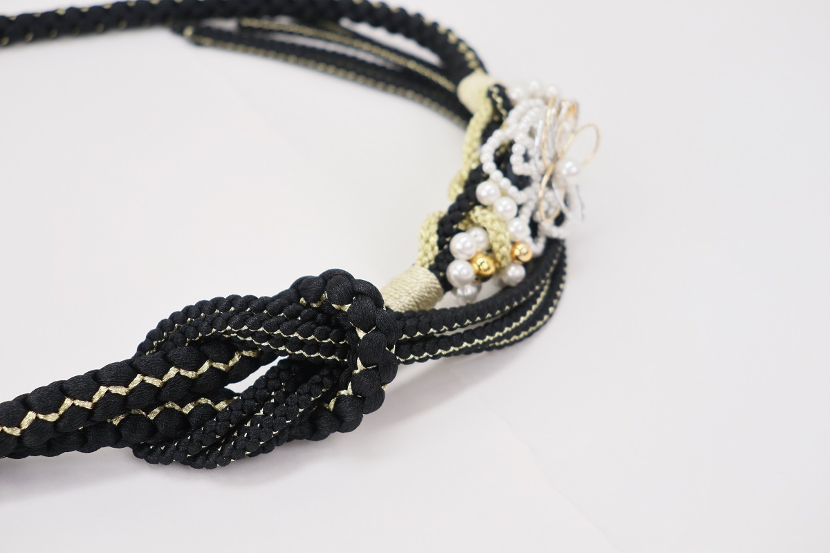 帯締め ポリ合繊 RTO-0825黒 - 画像 (5)