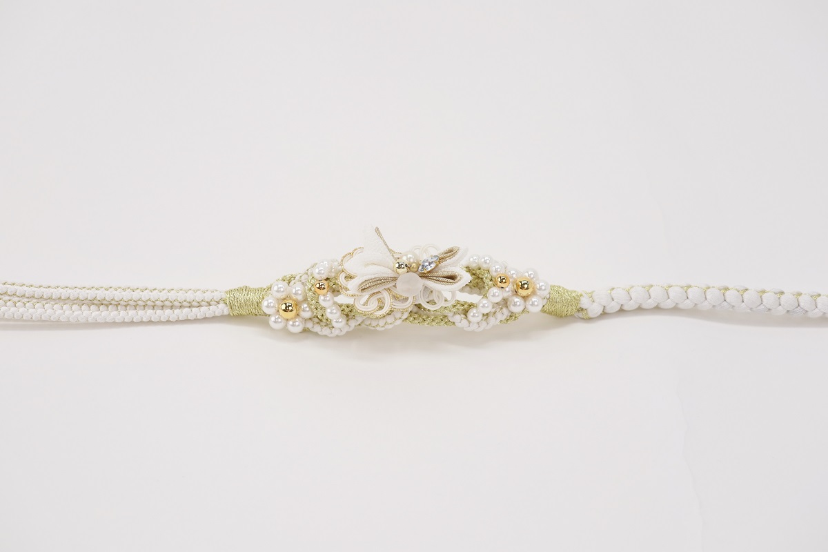 帯締め ポリ合繊 RTO-0825白b - 画像 (5)