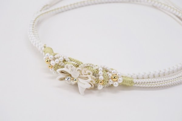 帯締め ポリ合繊 RTO-0825白b - 画像 (3)