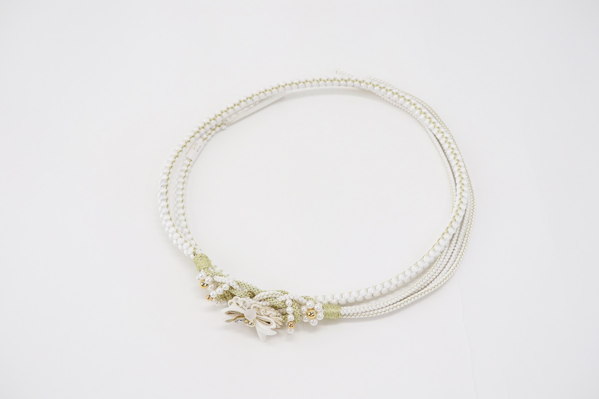 帯締め ポリ合繊 RTO-0825白b - 画像 (2)