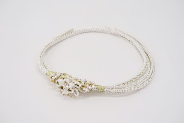 帯締め　ポリ合繊　RTO-0825白a