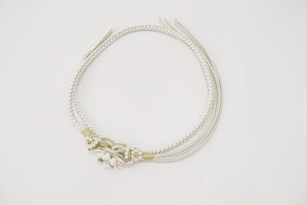 帯締め　ポリ合繊　RTO-0825白a - 画像 (4)