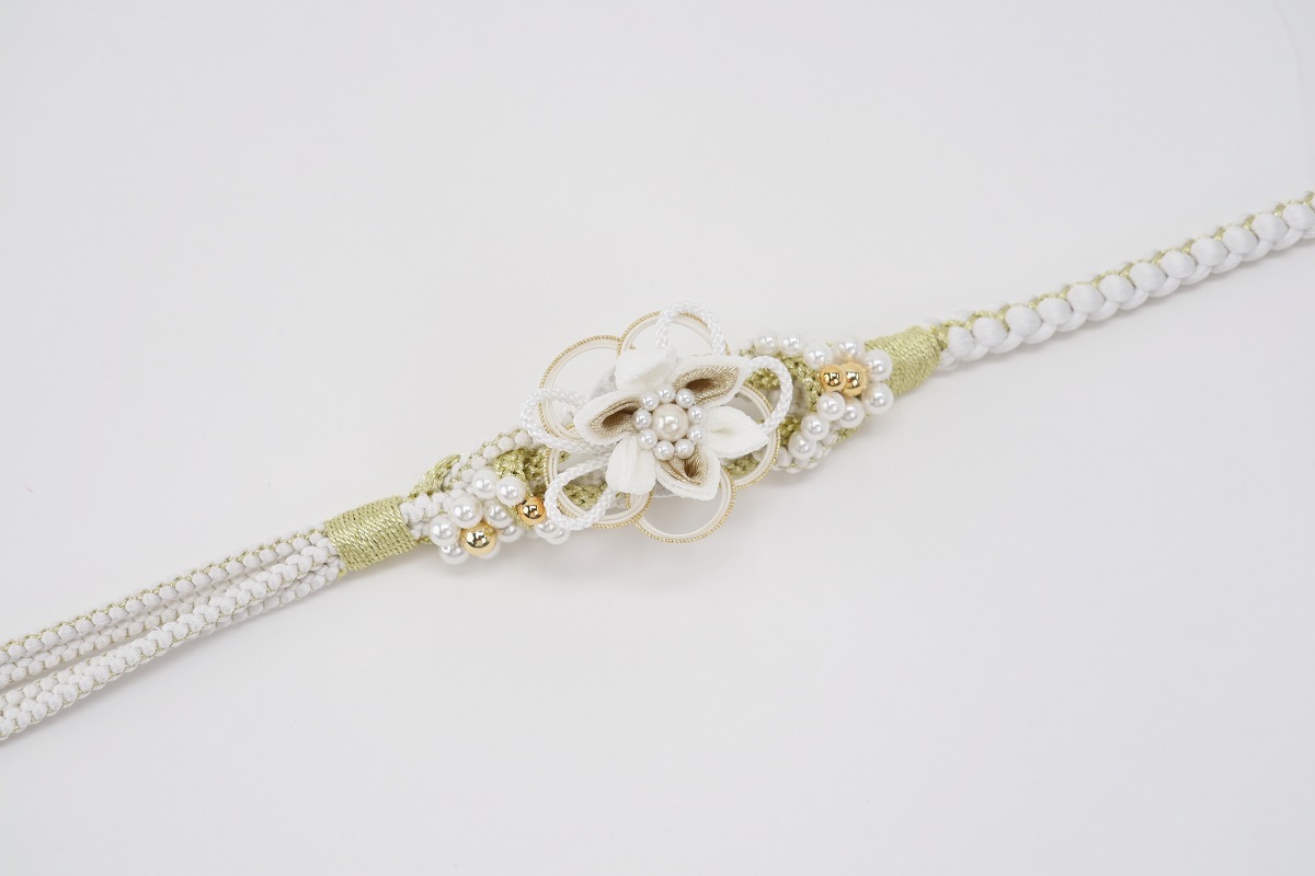 帯締め ポリ合繊 RTO-0825白a - 画像 (5)