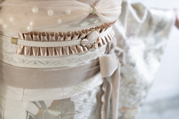 袋帯【正絹】振袖用RFO-32 -白×銀- - 画像 (2)